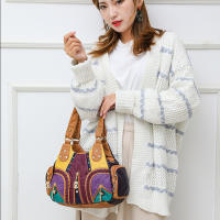 Bolso De Hombro Vintage Yogodlns Para Mujer En Cuero PU Suave Gran Capacidad Bolso De Mano Moda Con Manija De Color Stitching - details 5