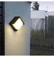 Lámpara De Pared LED Impermeable IP65 Para Exterior Luz De Exterior Moderna En Negro Decorativa Y Funcional Iluminación Exterior Sconce - details 1