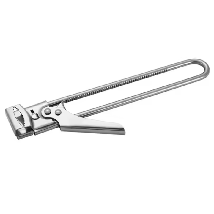 Abrelatas manual de acero inoxidable, ajustable, para abrir frascos, tapas de botellas, pinza para latas, suministros de cocina fáciles de usar para personas mayores con artritis en las manos, 20 cm. - 1