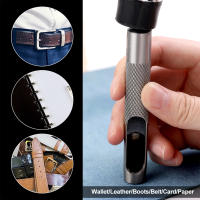 KRABALL Set De 15 Piezas Punzón De Cuero Portátil Para Herramientas De Trabajo Manual 1mm-11mm Punzón Para Correa De Cinturón Reloj - details 6