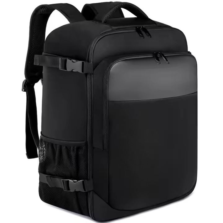 Mochila Viaje Cabina Avion 40x20x25 para Travel Backpack Mochila Maleta Equipaje de Mano Mochilas Bolsa Viaje Hombre Mujer，Negro - 1