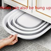 3Pcs Tazón Portátil Plegable Para Lavar La Cara O Vegetales Uso Doméstico Viajes Y Exteriores Material Plástico PP - details 2