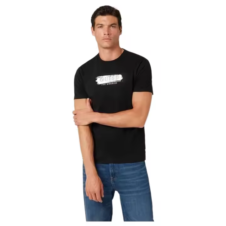 Camiseta Guess Metallic para hombre en color negro - 1