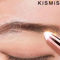 KISMIS Kit De Epilador Eléctrico Recargable USB Mini Para Mujeres Eliminación De Vello Facial Pincel De Cejas Sin Dolor - details 1