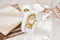 Reloj De Cuarzo Para Mujeres Con Pulsera De Serpiente Y Cuero Diamante Adorno Zodiaco De Moda Personaje Resistencia Al Agua 3Bar - details 3