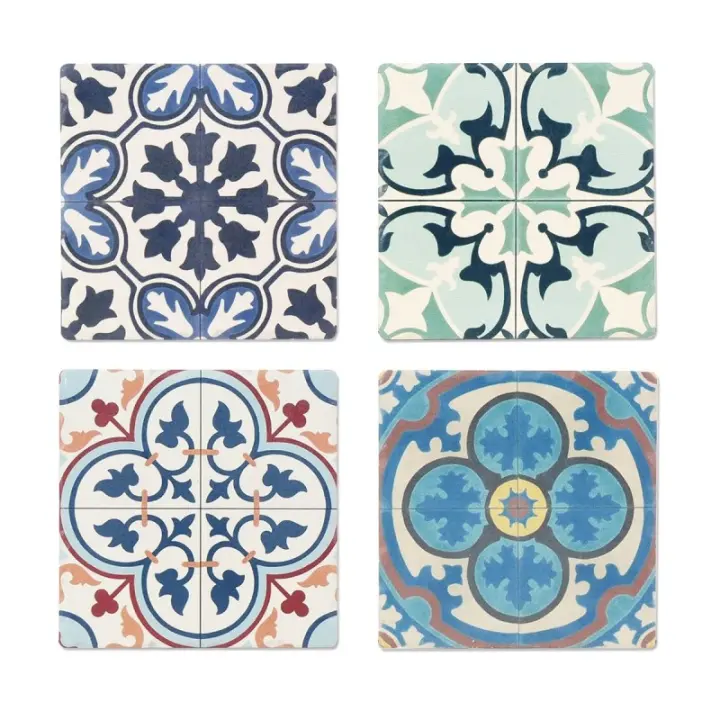 SIGNES GRIMALT Signes Grimalt By SIGRIS Posavasos Cerámica Vintage Decoración Cocina 4 Unidades - 1