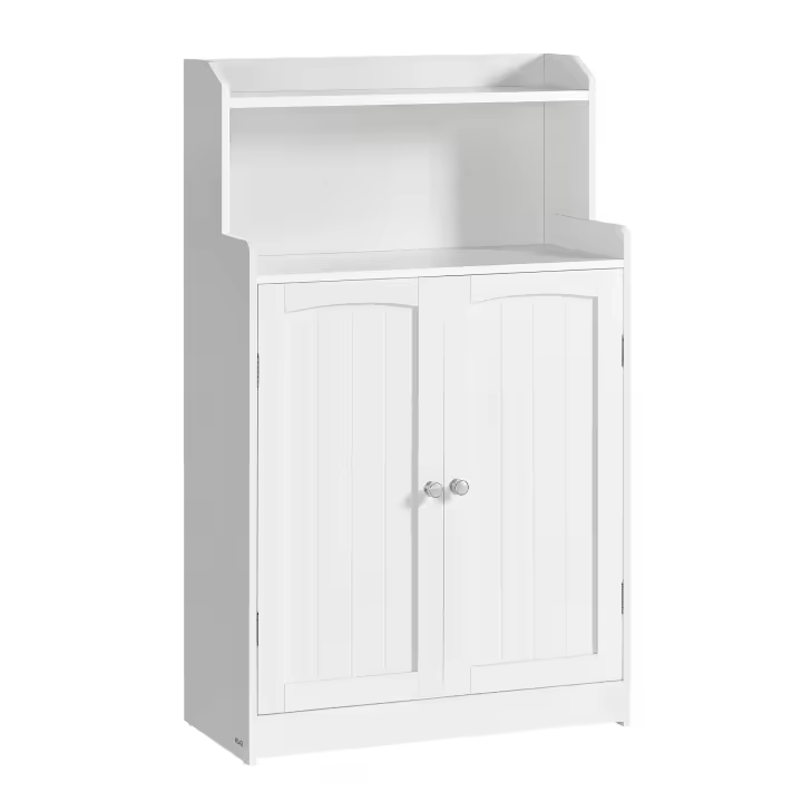 Armario de Baño, Mueble con 2 Puertas, 2 Estantes Ajustables, 30 x 60 x 100 cm, para Comedor, Cocina, Salón - 1