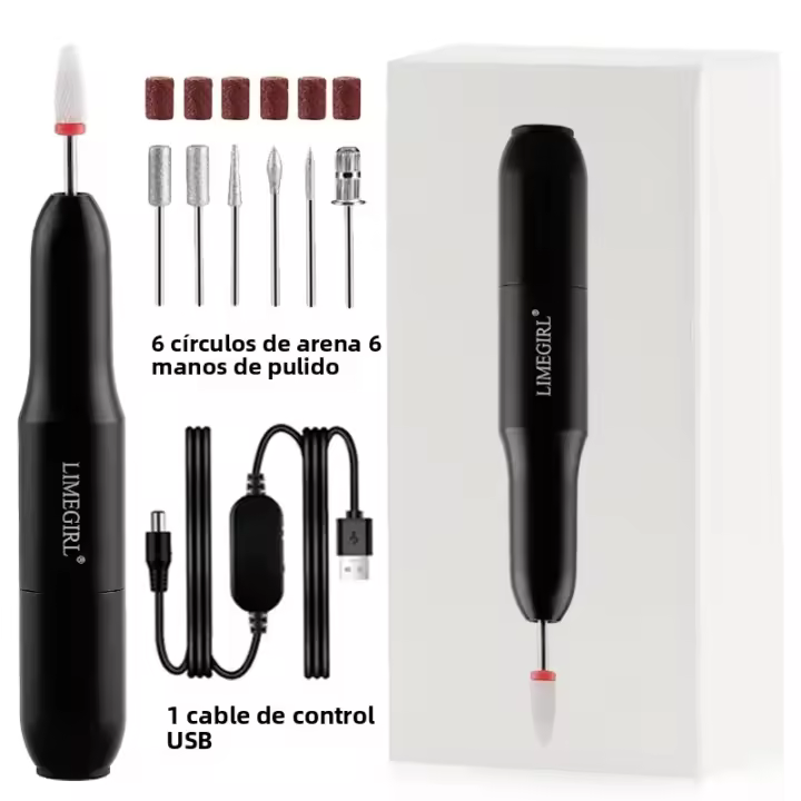 Máquina De Uñas Eléctrica Portátil 20000RPM Con USB Herramienta Profesional Para Pulir Y Retirar Acrílico Y Gel De Uñas - 1