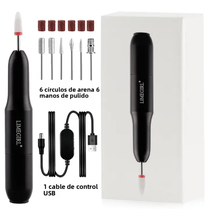 Máquina De Uñas Eléctrica Portátil 20000RPM Con USB Herramienta Profesional Para Pulir Y Retirar Acrílico Y Gel De Uñas - 1
