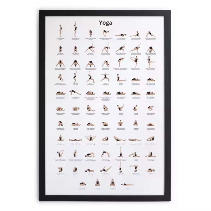 RNT X REALLY NICE THINGS - Cuadro con Marco Negro 40x30 Yoga - 1