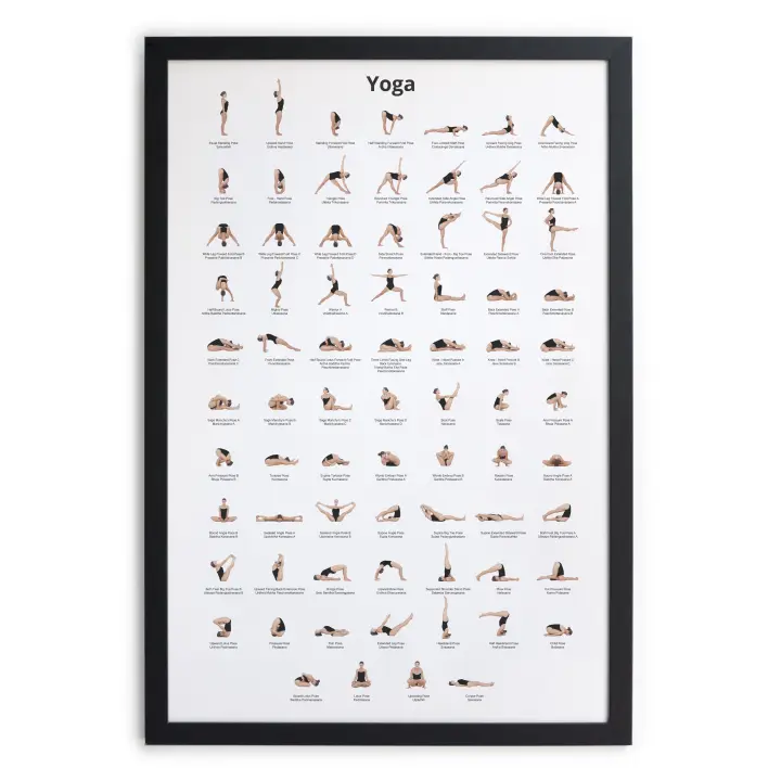 RNT X REALLY NICE THINGS - Cuadro con Marco Negro 40x30 Yoga - 1