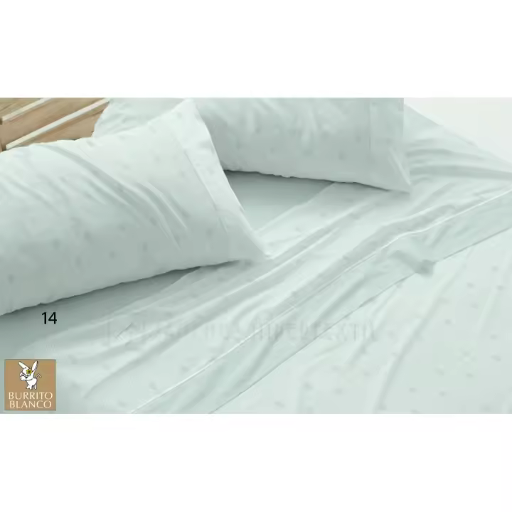 Juego de Sábanas Burrito Blanco Dorvel - 871 con Diseño de Rombos: Elegancia, Confort y Durabilidad para Tu Descanso 50% Algodón. - 1