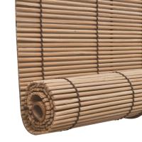 vidaXL Estor enrollable de bambú 2 unidades marrón 80x160 cm - details 4