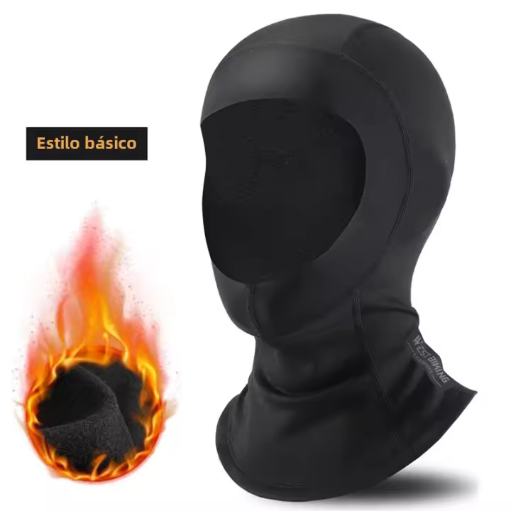 Manga De Ciclismo Invierno WEST BIKING Con Poliéster Térmico Protección De Cuello Y Orejas Antideslizante Resistente Al Viento Para Ciclismo Y Running - 1