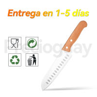 Cuchillo de chef de acero inoxidable, cuchillo de cocina profesional multiusos para cortar carne y verduras de 29cm de largo. - details 1