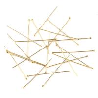 Pares De Clavos De Cabeza Redonda Y Plana De Oro Puro 14K Para La Creación De Joyas Pendientes Encuentros De Joyería - details 6