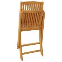vidaXL Juego de comedor de jardín 3 piezas madera maciza de acacia - details 3