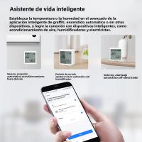 Sensor De Temperatura Y Humedad Inteligente WiFi Con Pantalla LCD Para Interior Detector De Temperatura Y Humedad Compatible Con Alexa Google - details 15
