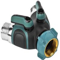 Válvula De Doble Camino Para Jardín Con Y-Divertidor De Agua Con Interruptor Conector Metálico De Aleación De Zinc - details 7