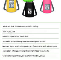 Bolsa Seca Impermeable De PVC Para Deportes Al Aire Libre Buceo Natación Vela Canotaje Remo Senderismo Con Mochila Flotante Y Dos Hombros - details 7