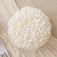 Funda de almohada con flores de hortensia tridimensionales hecha a mano, ligera y de lujo, para sofá, balcón, ventanal, cojín de noche - details 1