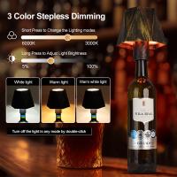 Lámpara De Mesa LED Recargable USB Con 3 Colores Ajustables Y Luz De Botella Para Bar/Club/Café/Boda/ Fiesta De Navidad - details 3