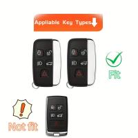 Cubierta De Llave Premium Para Land Rover Evoque Velar Sport Discovery Freelander2 LR4 Y Jaguar Con Anillo Accesorios De Coche - details 0