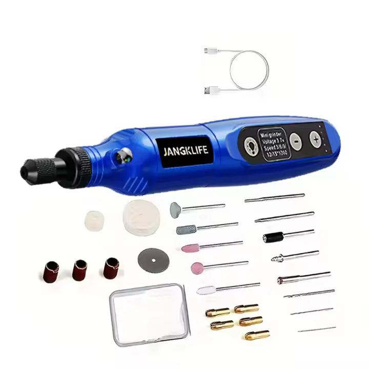 Kit De Herramienta Rotativa Sin Cable USB Para Grabado En Madera Joyería Metal Vidrio Mini Taladro Inalámbrico JANGKLIFE - 1
