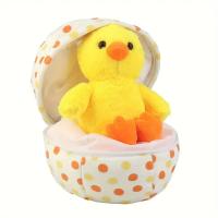 Muñeco De Peluche 2en1 Pato Huevos De Pascua Animal Suave Para Abrazar Y Aliviar La Ansiedad Para Niños Relleno De Algodón PP - details 2