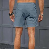 Shorts De Entrenamiento Para Hombres Verano 2024 Color Sólido Algodón Lino Transpirable Pantalones Sueltos Deporte Al Aire Libre - details 9