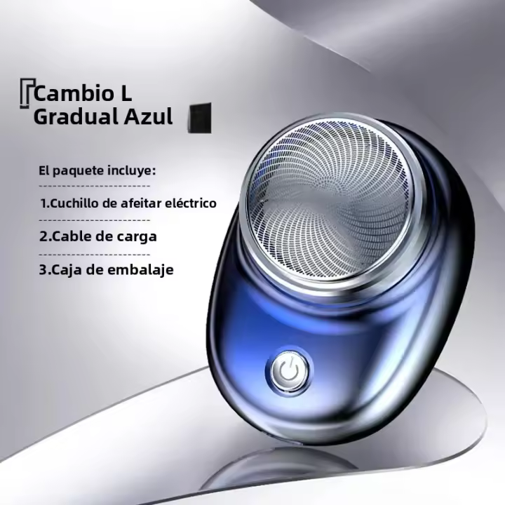 Mini Afeitadora Eléctrica Para Hombres Recargable Uso Dual Seco-Húmedo Afeitadora De Barba Portátil Lavable Y Recargable Epilador De Rostro - 1