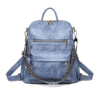 Mochila retro de gran capacidad y moda, bolso de hombro de cuero suave de doble propósito, mochila para mujer - details 4