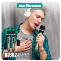 Micrófono Inalámbrico UHF Rechargeable 2 Canales Microfonos Dinámicos Ajustable Frequence Para Escenario 200 Pies DL602 - details 9