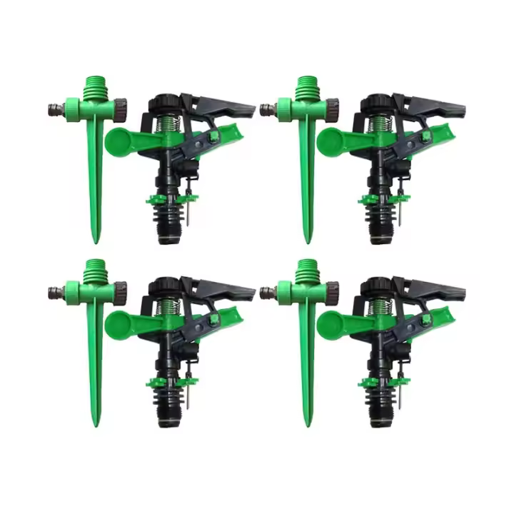 Suinga Pack 4 Aspersores Agrícolas 1/2" 6-12m + 4 Pinchos Porta Aspersor - 1