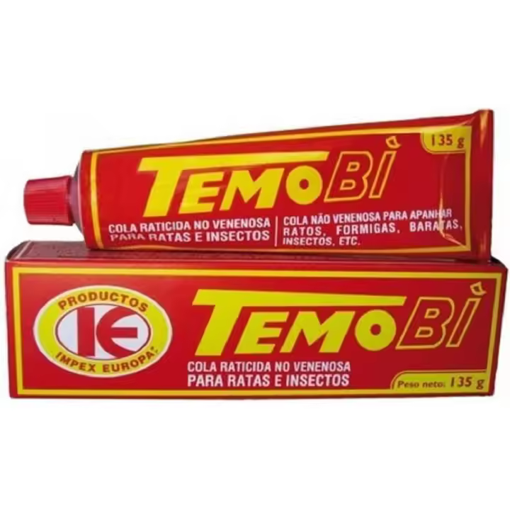 Impex Europa - Temobi Raticida Cola 135gr para Captura de Ratones, Ratas y Plagas - 1