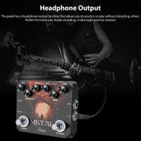 Pedal De Efectos Para Guitarra Rowin Dual Footswitch Ultimate Heavy Metal Boost Distortion 80s Y 90s Rock Metálica Hierro Completo - details 5