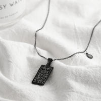 Collar Pendentivo De Acero Inoxidable Para Mujer Con Constelaciones Doble Cara En Color Negro Zodíaco Horóscopo Regalos - details 13