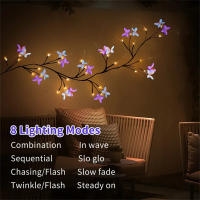 Luz De Vino De Sauce Con Mariposa 30led 8 Modos USB Para Decoración De Fiesta Y Navidad En Casa Y Jardín Luz Faeira - details 1