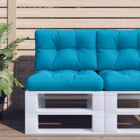 vidaXL Cojín para palés tela 60x40x12 cm en color Multicolor/Beige/Verde y más | acolchados duraderos para sofás de jardín terraza exterior - details 12