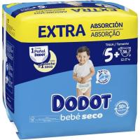 Dodot Pañales Bebé-Seco Talla 5+ PLUS  (12-17 kg) - 56 Pañales con Protección Antifugas - Pack Talla 5+ Plus Jumbo - details 0