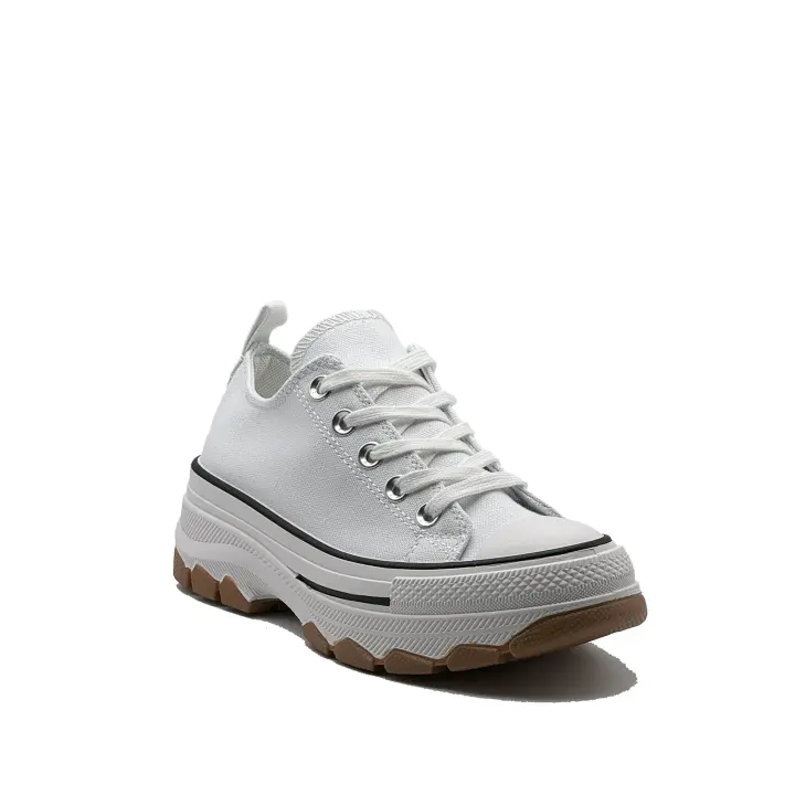JZ Hermanos zapatillas de lona baja con plataforma para mujer - 1