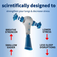 Entrenador De Respiración Portátil Aumenta La Capacidad Pulmonar Ajustable Resistencia Aeróbica Mejora Rápidamente La Capacidad Pulmonar - details 9