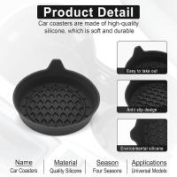 Soporte Para Vaso De Coche De Silicona Con Encaje Antideslizante Universal Resistente Al Calor Y Duradero Accesorio Para Interior Unisex - details 30