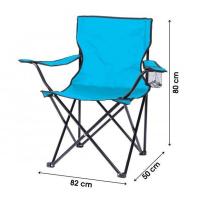 Maxia Market Silla de Camping Plegable Maxia Market con Portavasos y Bolsa de Transporte para Acampada, Picnic, Montaña y Pesca - details 1