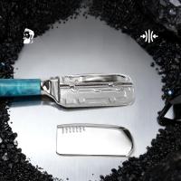 Afeitadora Manual De Calidad Para Hombres Vintage Hecha De Resina Y Aleación De Zinc Uso Unisex Para Afeitar Cejas Barba Y Cuello Regalo De San Valentín Halloween Navidad - details 4