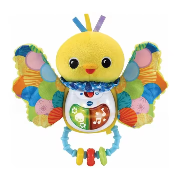 SONAJERO PAJARITO DE TELA MELODIAS Y SENSACIONES DE VTECH - 1