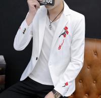 Nueva Chaqueta Casual De Primavera Para Hombre Con Bordado De Patrón Elegante Cierre Único Estilo Versátil Moda Masculina - details 3