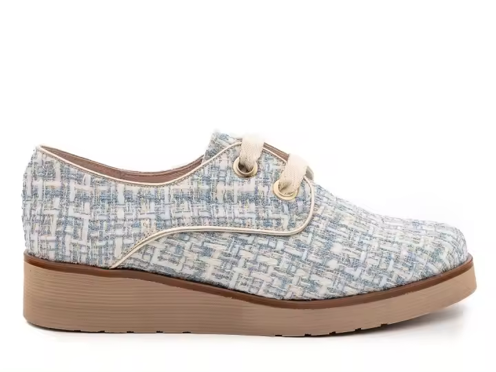 Zapato Casual Mujer Nival Nerea 003 Azul Celeste - 1