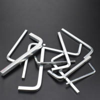 Llave De Cabeza Cuadrada L Shaped 3-10mm Con Punto De Cuatro Diagonales De Acero Cromo Vanadio Multifuncional Para Apretar Tornillos Cuadrados - details 1