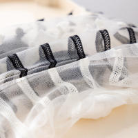 Calcetines De Verano Para Mujer Ultrafinos Transparentes De Seda De Vidrio Estampado De Corazones Y Flores Casual Transpirables De Tobillo Con Diseño De Rayas - details 17